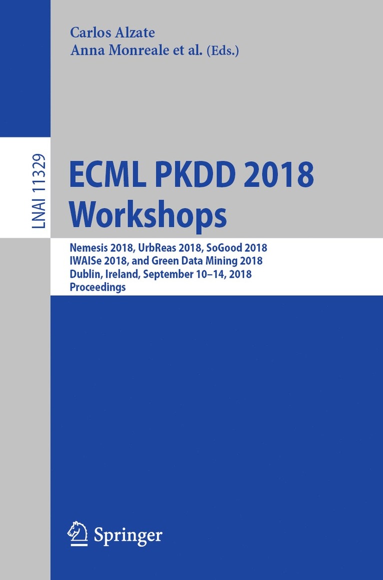 ECML PKDD 2018 Workshops 1