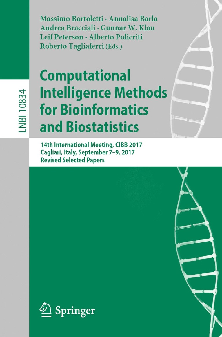 Computational Intelligence Methods for Bioinformatics and Biostatistics 1