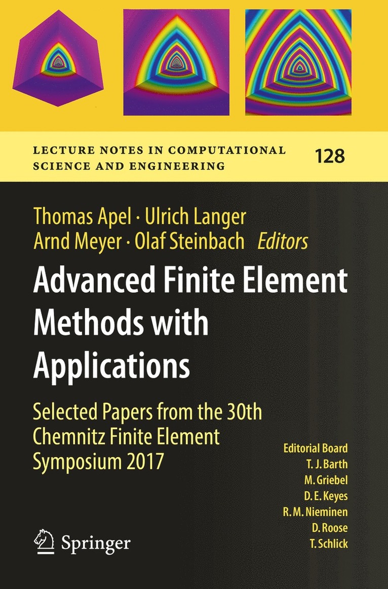 Thomas Apel, Ulrich Langer, Arnd Meyer, Olaf Steinbach - Advanced Finite Element Methods with Applications, Häftad