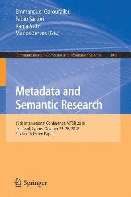 Metadata and Semantic Research 1