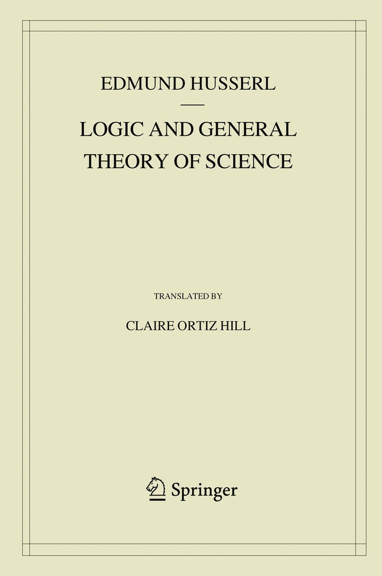 Logic and General Theory of Science 1