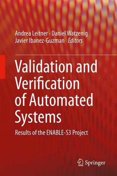 bokomslag Validation and Verification of Automated Systems