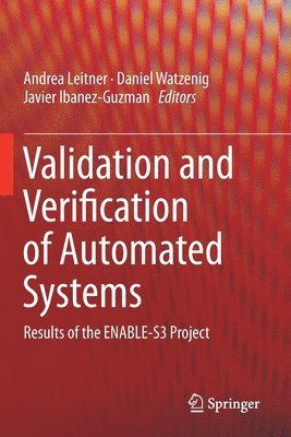 bokomslag Validation and Verification of Automated Systems
