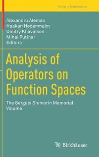 bokomslag Analysis of Operators on Function Spaces