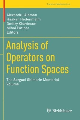 Analysis of Operators on Function Spaces 1