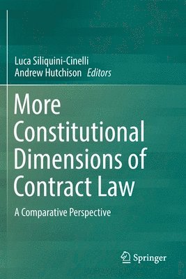 bokomslag More Constitutional Dimensions of Contract Law