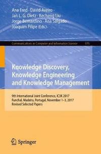 bokomslag Knowledge Discovery, Knowledge Engineering and Knowledge Management