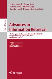 bokomslag Advances in Information Retrieval