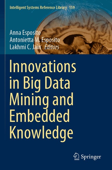 Anna Esposito, Antonietta M. Esposito, Lakhmi C. Jain - Innovations in Big Data Mining and Embedded Knowledge, Häftad