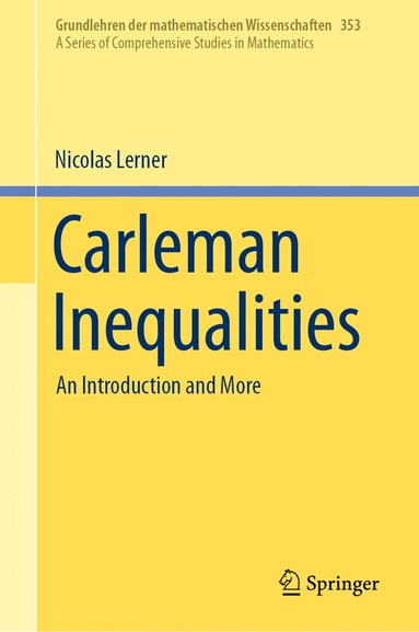 bokomslag Carleman Inequalities