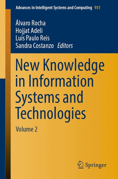 Álvaro Rocha, Hojjat Adeli, Luís Paulo Reis, Sandra Costanzo - New Knowledge in Information Systems and Technologies, Häftad