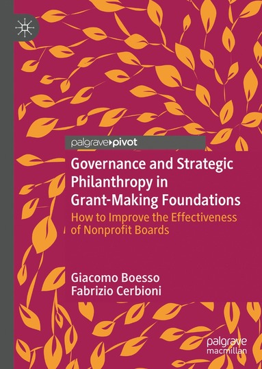 bokomslag Governance and Strategic Philanthropy in Grant-Making Foundations