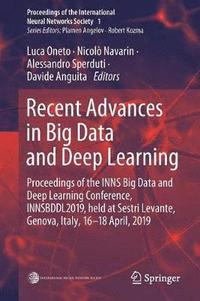 bokomslag Recent Advances in Big Data and Deep Learning