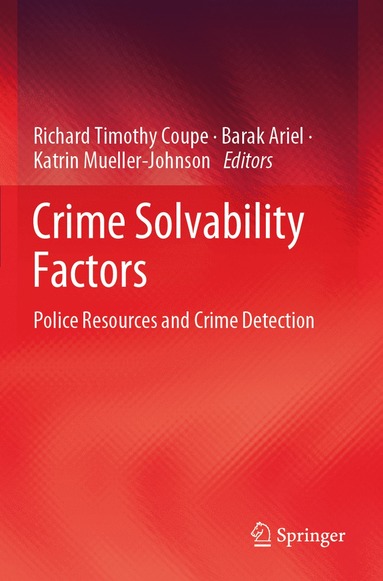 bokomslag Crime Solvability Factors