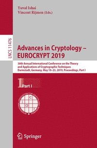 bokomslag Advances in Cryptology - EUROCRYPT 2019
