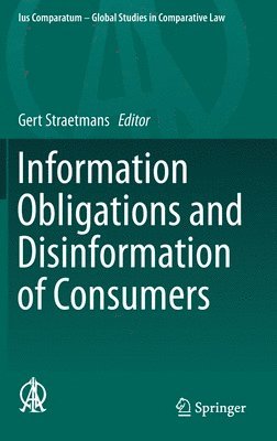 bokomslag Information Obligations and Disinformation of Consumers