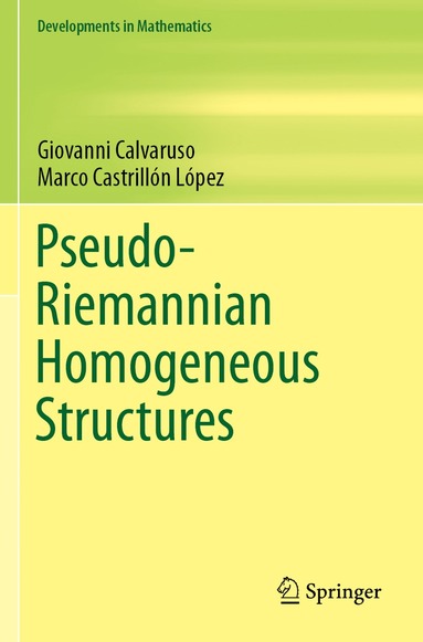 bokomslag Pseudo-Riemannian Homogeneous Structures