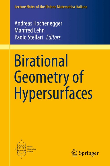 Andreas Hochenegger, Manfred Lehn, Paolo Stellari - Birational Geometry of Hypersurfaces, Häftad