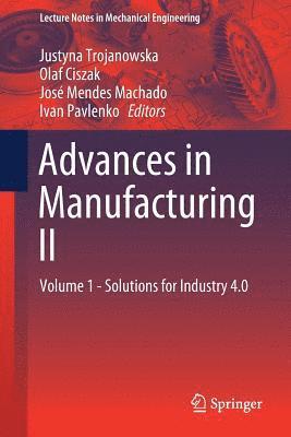 Advances in Manufacturing II 1