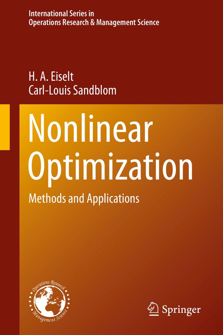 H. A. Eiselt, Carl-Louis Sandblom, H. a. Eiselt - Nonlinear Optimization, Häftad