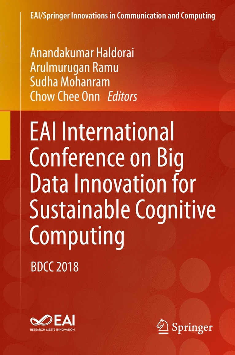 EAI International Conference on Big Data Innovation for Sustainable Cognitive Computing