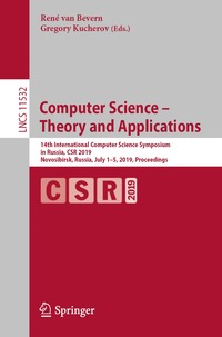 bokomslag Computer Science  Theory and Applications