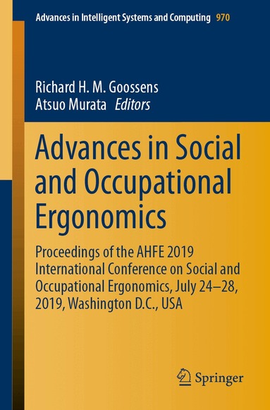 Richard H.M. Goossens, Atsuo Murata - Advances in Social and Occupational Ergonomics, Häftad