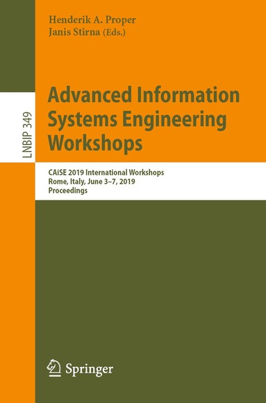Henderik A. Proper, Janis Stirna - Advanced Information Systems Engineering Workshops, Häftad
