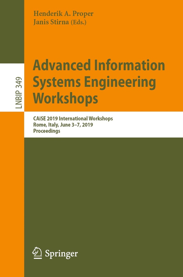 Advanced Information Systems Engineering Workshops 1