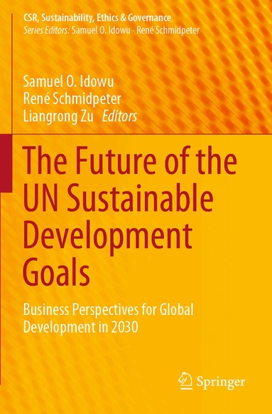 Samuel O. Idowu, René Schmidpeter, Liangrong Zu - Future of the UN Sustainable Development Goals, Häftad