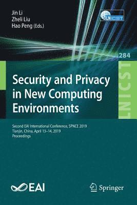 bokomslag Security and Privacy in New Computing Environments