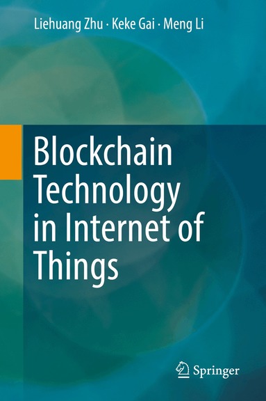Liehuang Zhu, Keke Gai, Meng Li - Blockchain Technology in Internet of Things, Inbunden