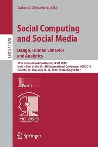 bokomslag Social Computing and Social Media. Design, Human Behavior and Analytics