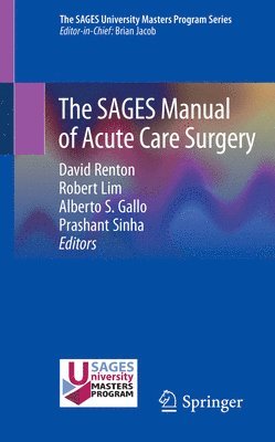 bokomslag SAGES Manual of Acute Care Surgery
