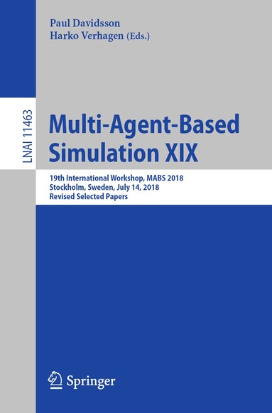 Paul Davidsson, Harko Verhagen - Multi-Agent-Based Simulation XIX, Häftad