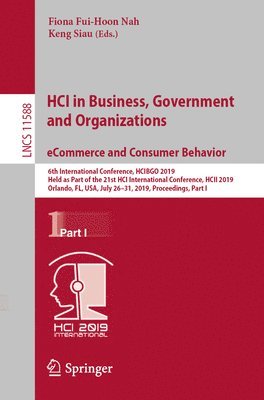 bokomslag HCI in Business, Government and Organizations. eCommerce and Consumer Behavior