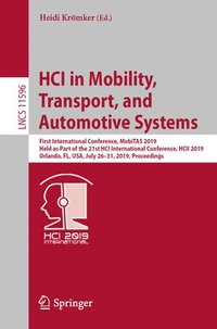 bokomslag HCI in Mobility, Transport, and Automotive Systems