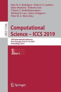 bokomslag Computational Science - ICCS 2019