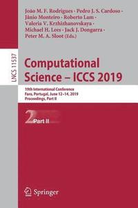 bokomslag Computational Science - ICCS 2019