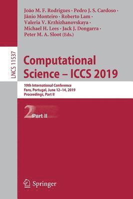 bokomslag Computational Science  ICCS 2019