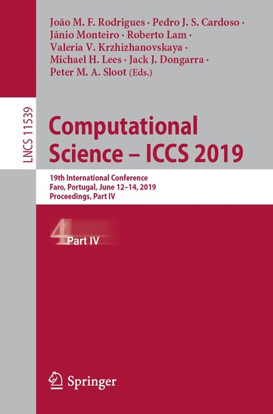 bokomslag Computational Science - ICCS 2019
