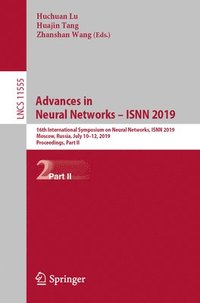 bokomslag Advances in Neural Networks - ISNN 2019