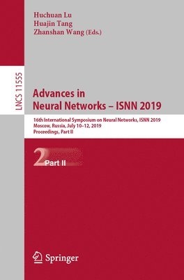 bokomslag Advances in Neural Networks  ISNN 2019