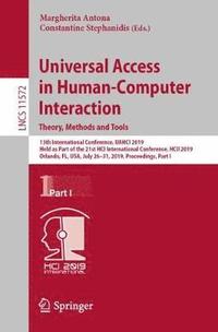 bokomslag Universal Access in Human-Computer Interaction. Theory, Methods and Tools