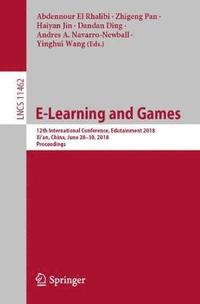bokomslag E-Learning and Games