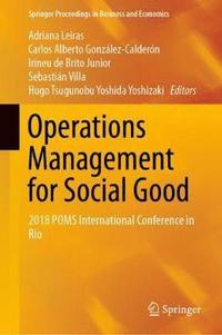 bokomslag Operations Management for Social Good