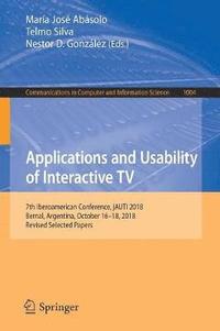 bokomslag Applications and Usability of Interactive TV