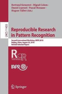 bokomslag Reproducible Research in Pattern Recognition