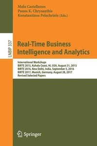 bokomslag Real-Time Business Intelligence and Analytics