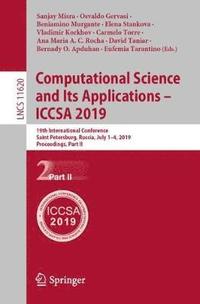 bokomslag Computational Science and Its Applications - ICCSA 2019